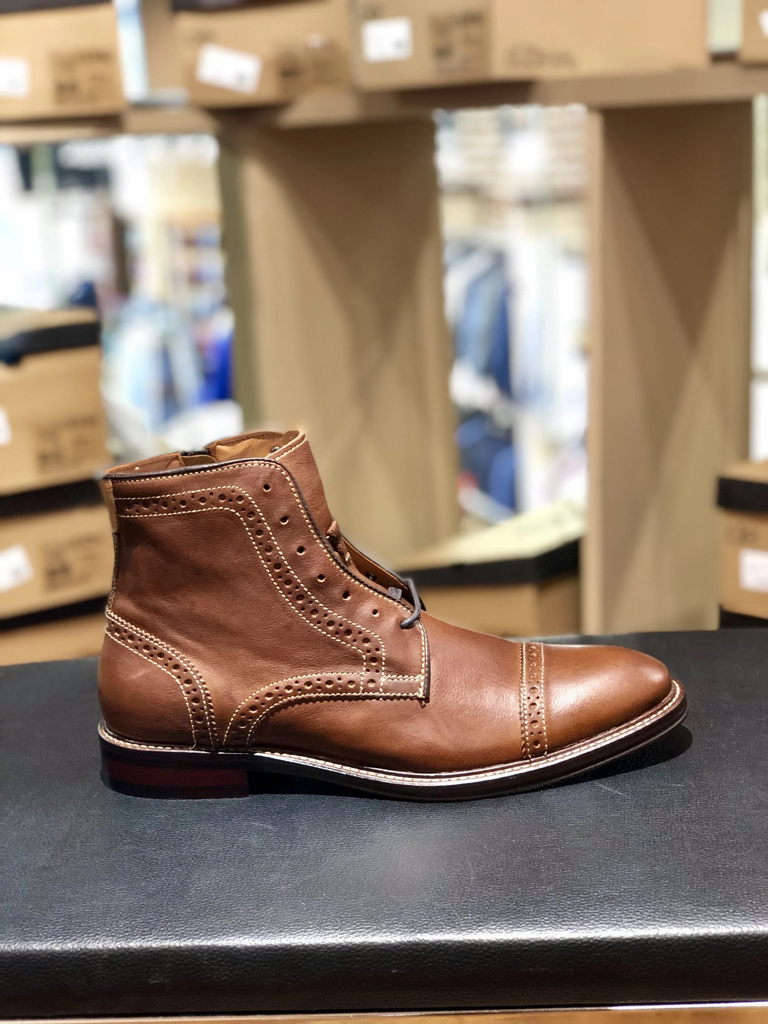 johnston and murphy cap toe boots