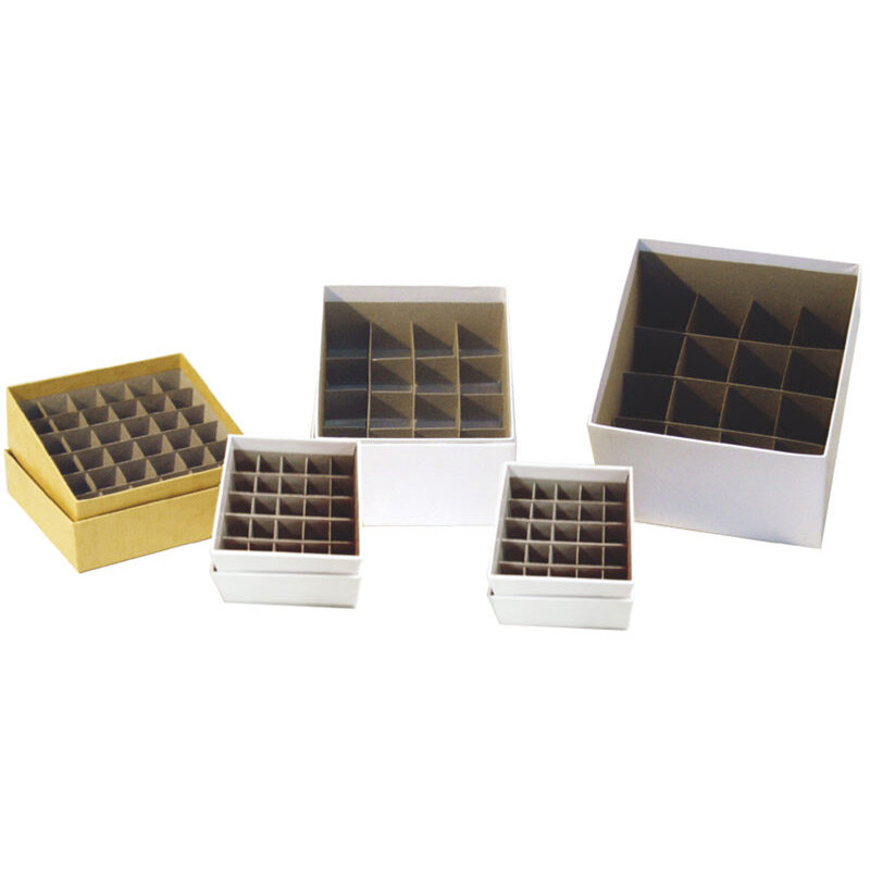 Standard Cardboard Freezer Box w/ Cell Divider and Drain Holes — Knowble  Scientific