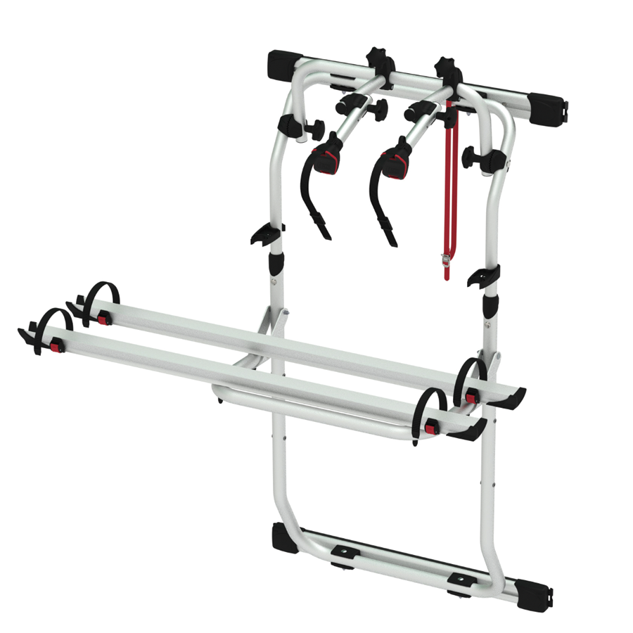 Fiamma RAM Promaster Door Mounted Bike Rack Buy or Rent a Camper Van Boho Camper Vans