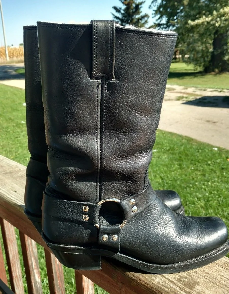 frye shearling lined boots