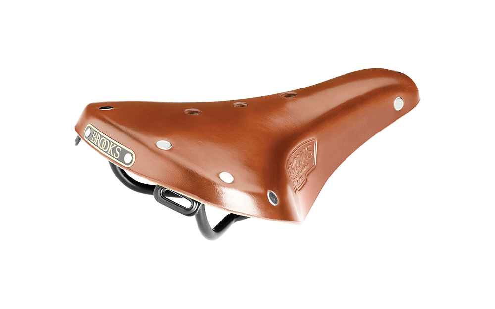 leather bicycle saddle