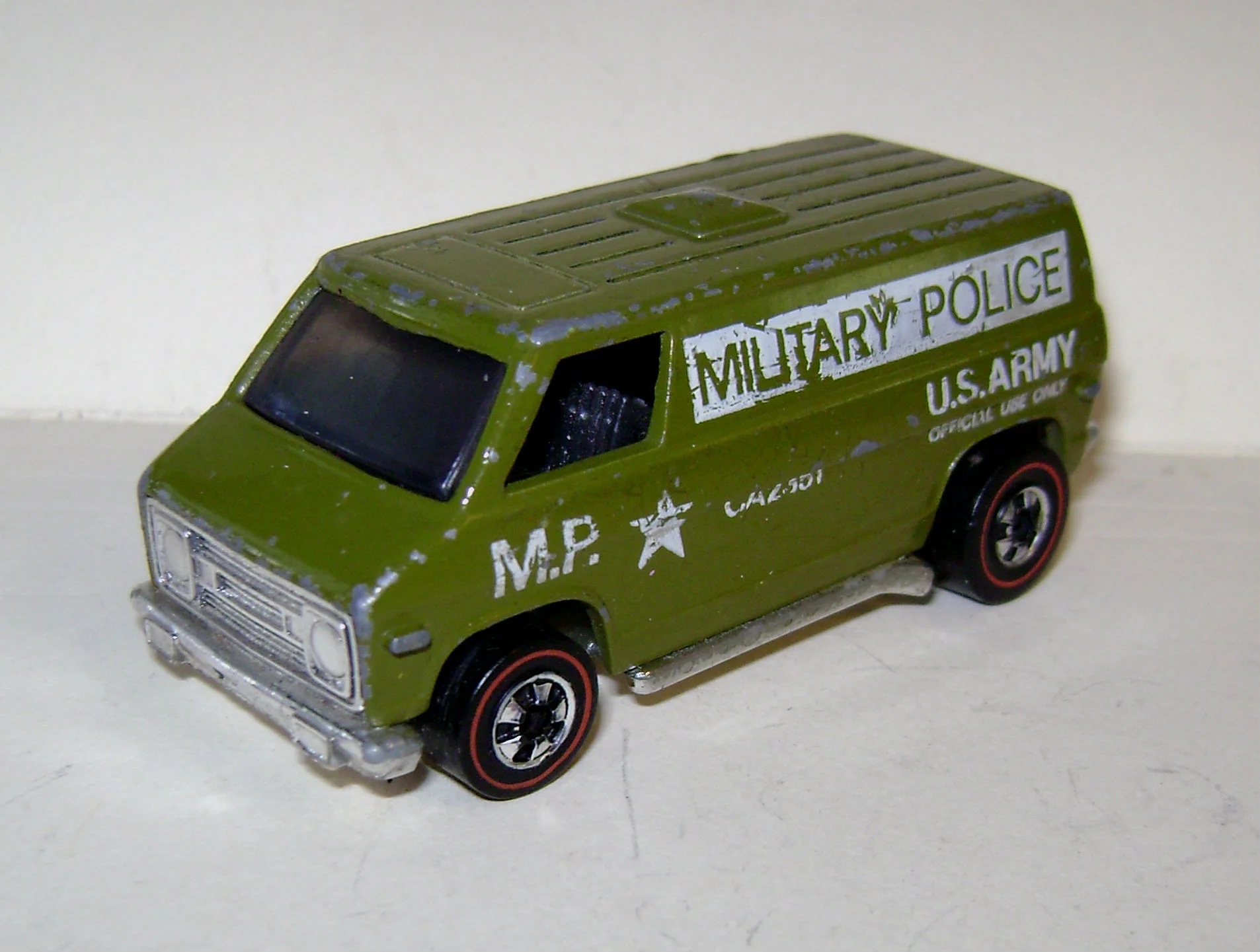 hot wheels military police van