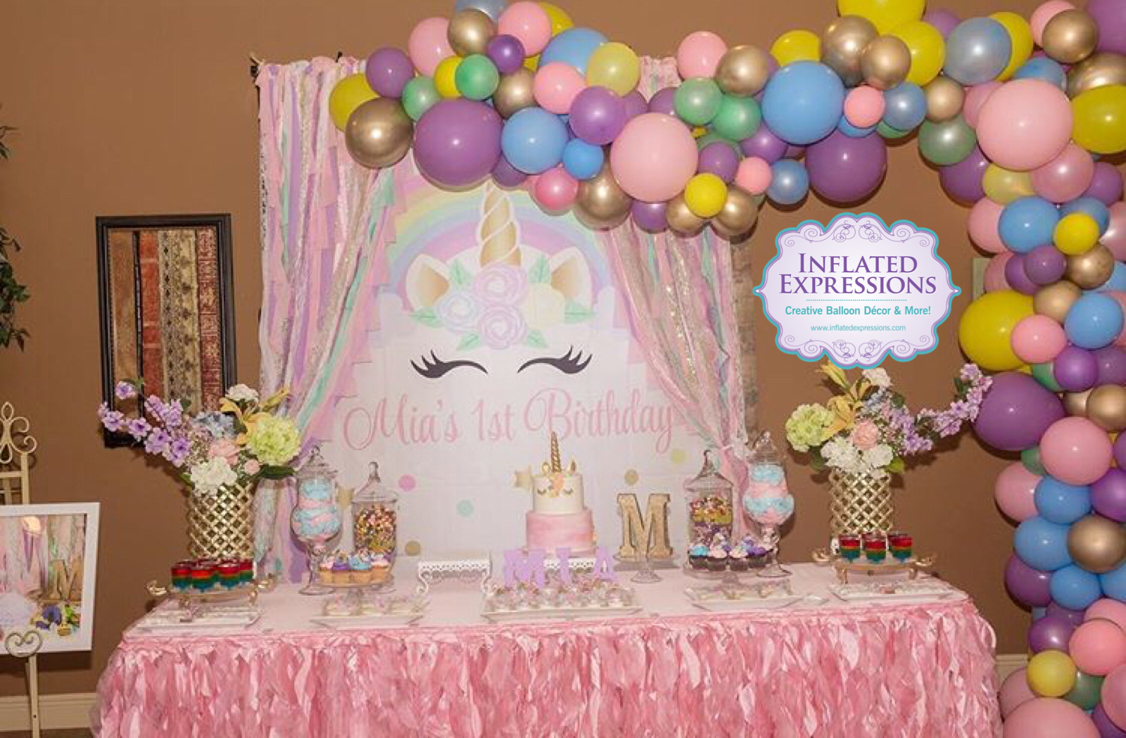Large Organic Balloon Garland Arch Inflated Expressions