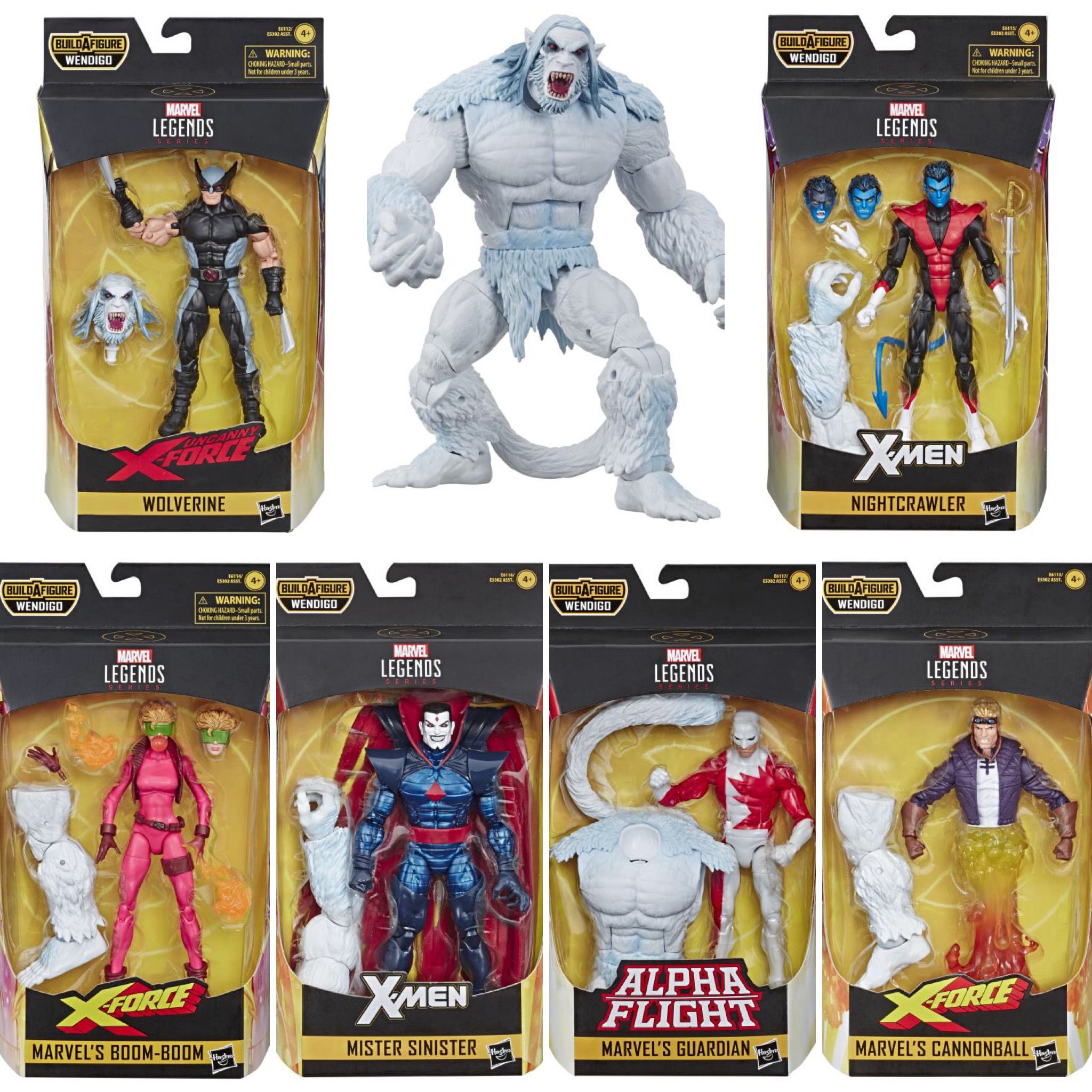Wendigo BAF Marvel Legends 6/" X-Force WAVE 1-X-Force Wolverine