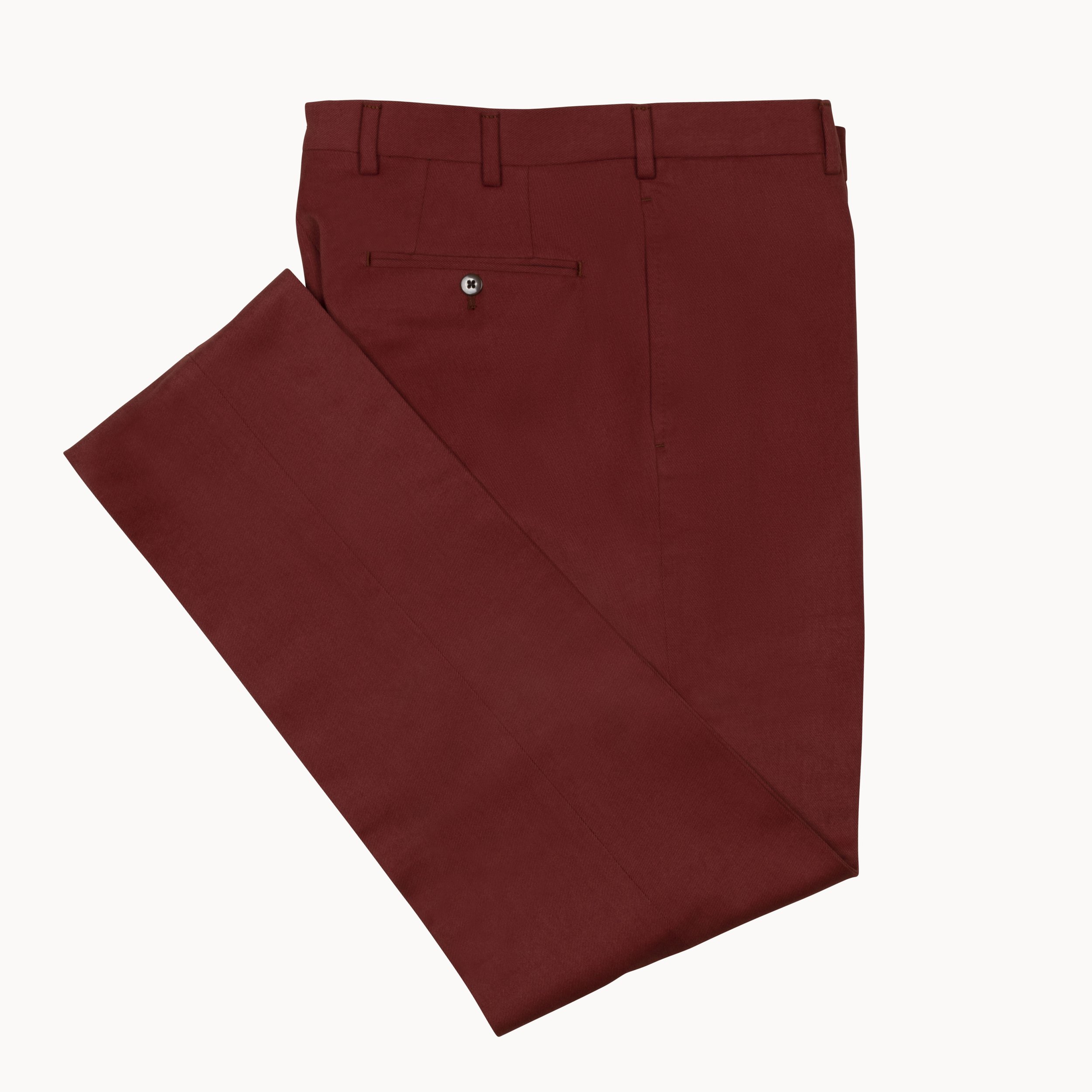 SV3025, Red Fustagno Cotton Gabardine Trousers Sartoria Vestrucci