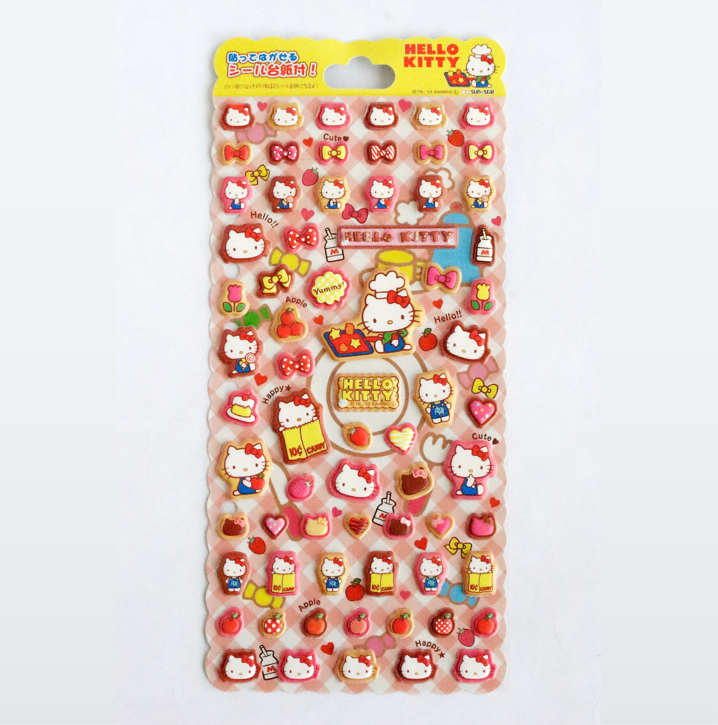 Hello Kitty Padded Food Stickers — imouto