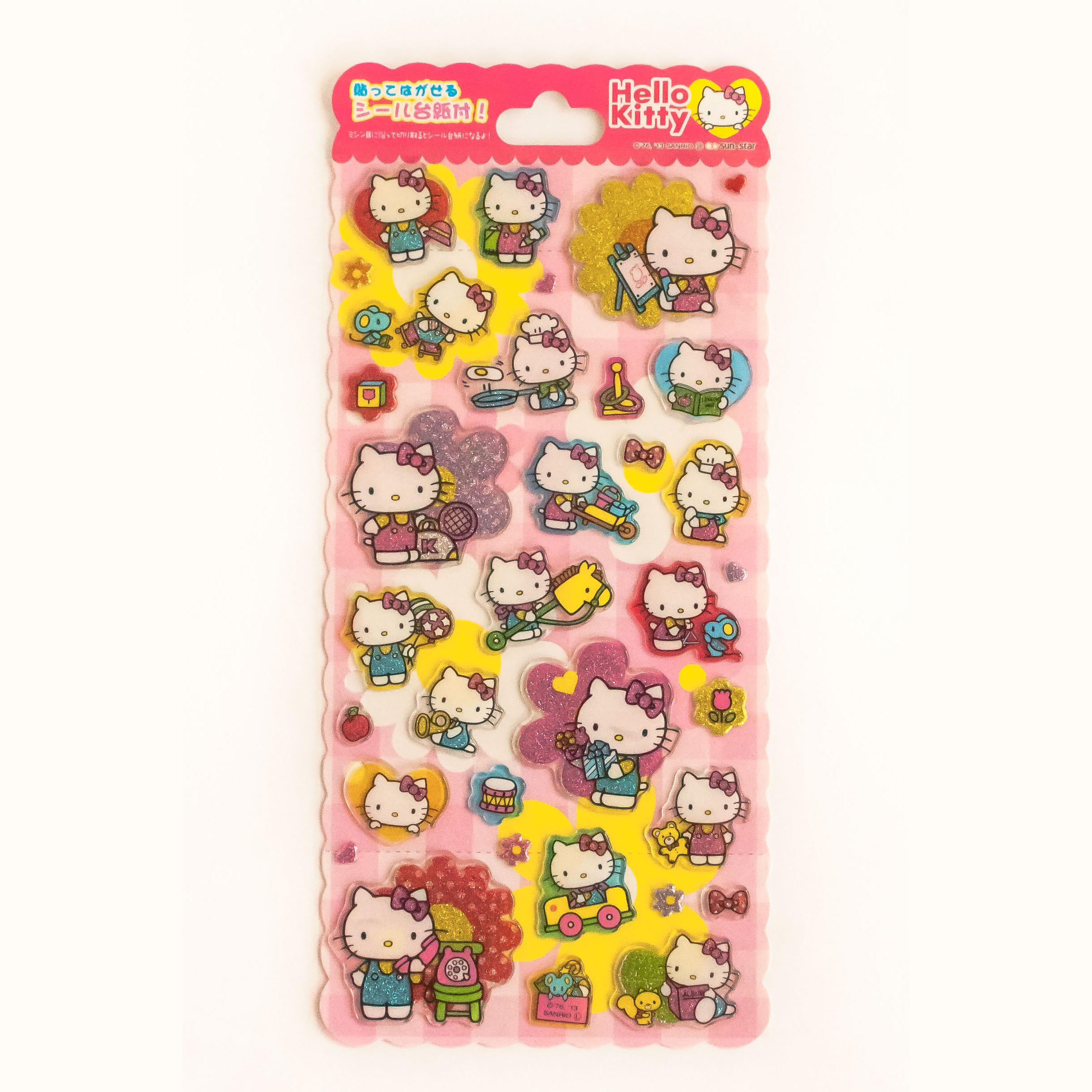 Hello Kitty Glitter Stickers — imouto