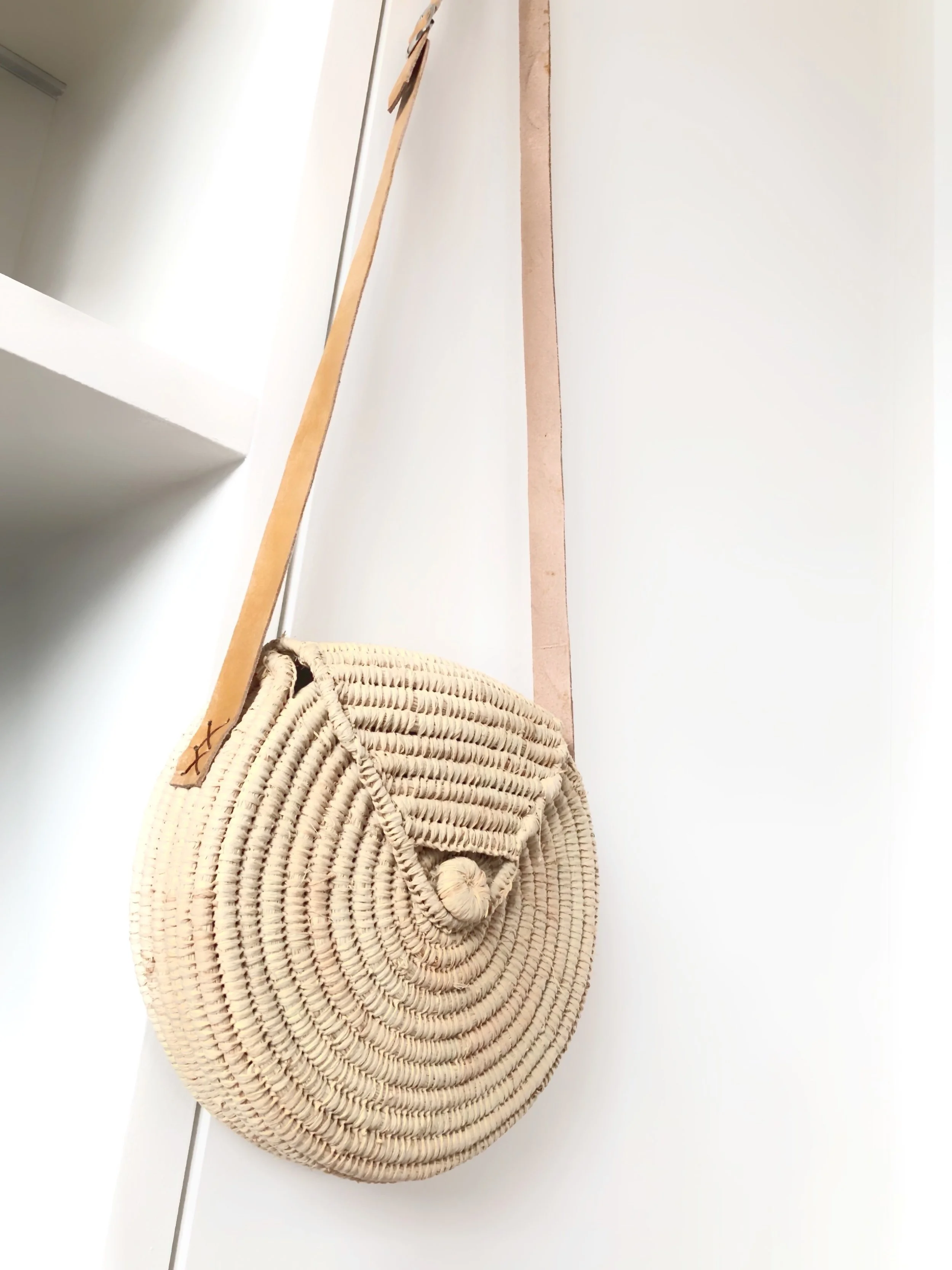 sac a main raphia rond