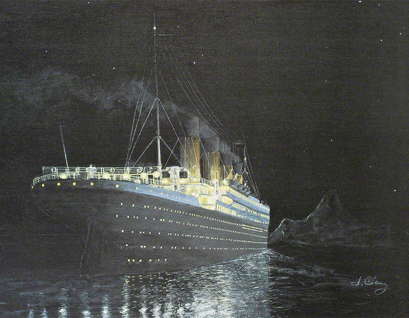 In Memory Of The 100th Anniversary Of The Titanic Sinking Nautical Art Paintings By Cap N Jim Clary Maritime Artwork