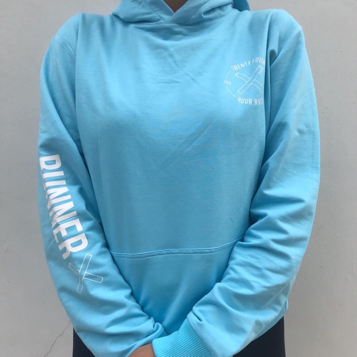 systematisk protektor Unravel LIMITED SALE HOODIE (PINK x BLUE) Run It. Raise It. End It. — 24 Hour Race