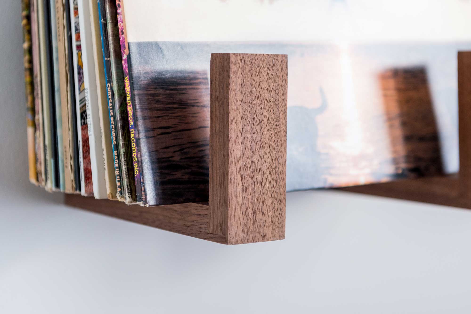 Deep Cut Flip Record Display Shelves, Record Album Shelves