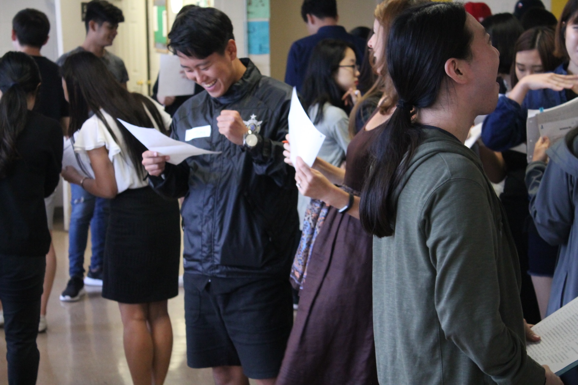 Texas International Education Consortium program participants receiving grades from English tests