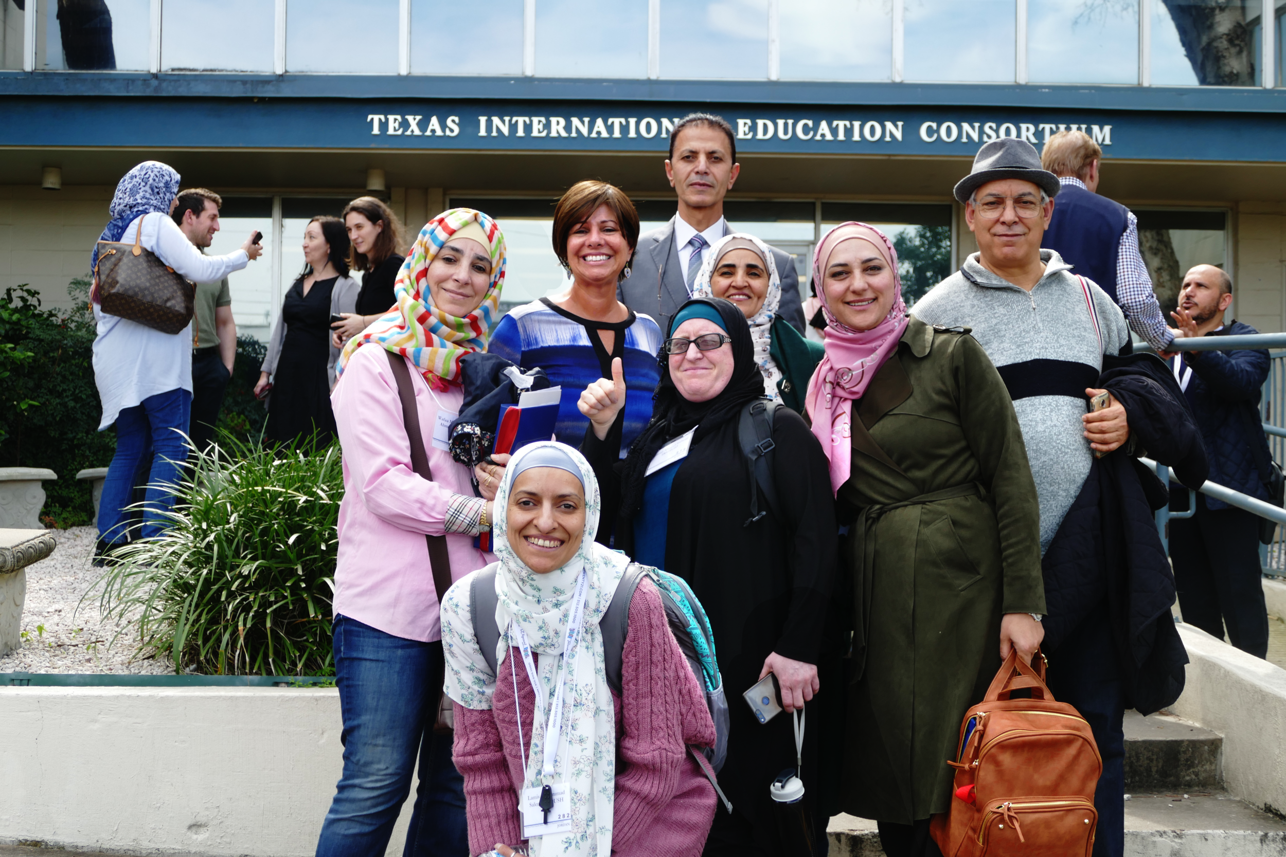 Students in classroom on a Texas International Education program.