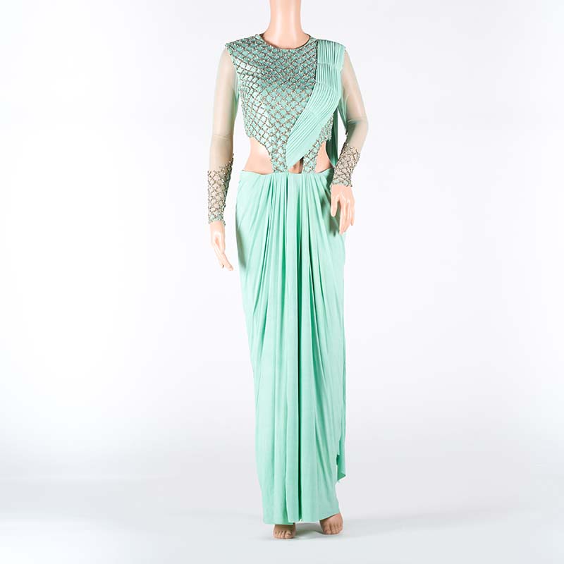Indo Western Drape Saree Gown Koudre By Anushka