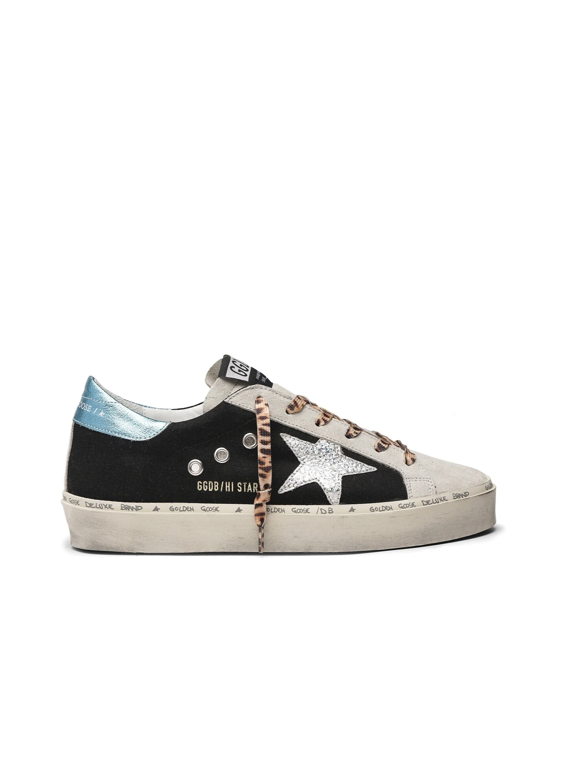 golden goose leopard laces