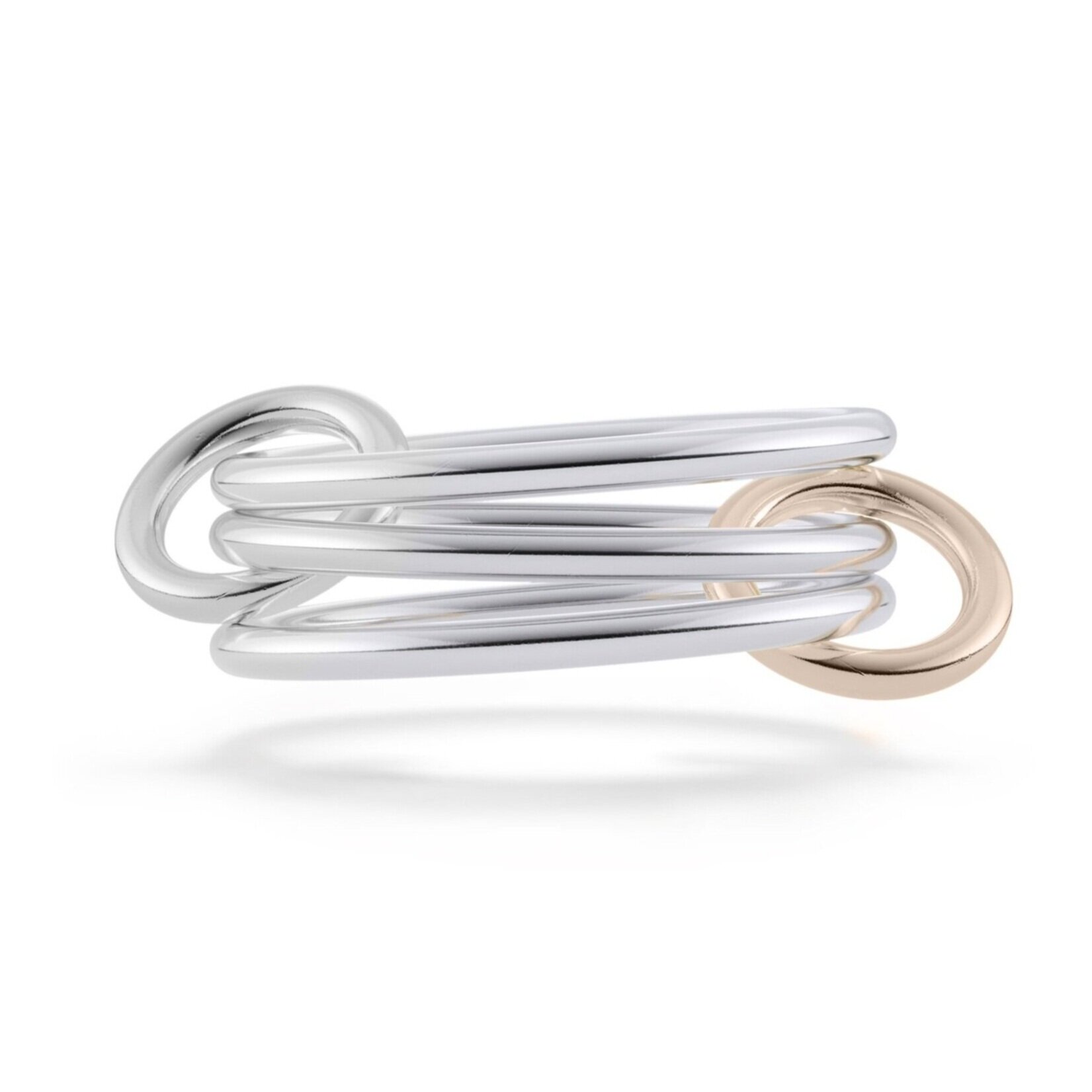 アクセサリー Spinelli Kilcollin MERCURY SILVER RING Spinelli Kilcollin Custom Silver Solarium with One Rose Gold