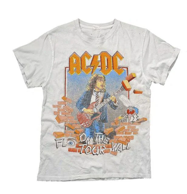 ac dc fly on the wall tour t shirt