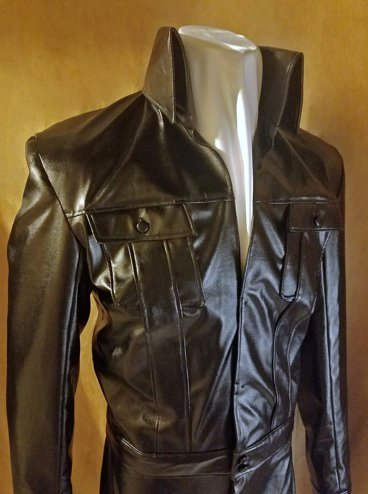 pleather coat