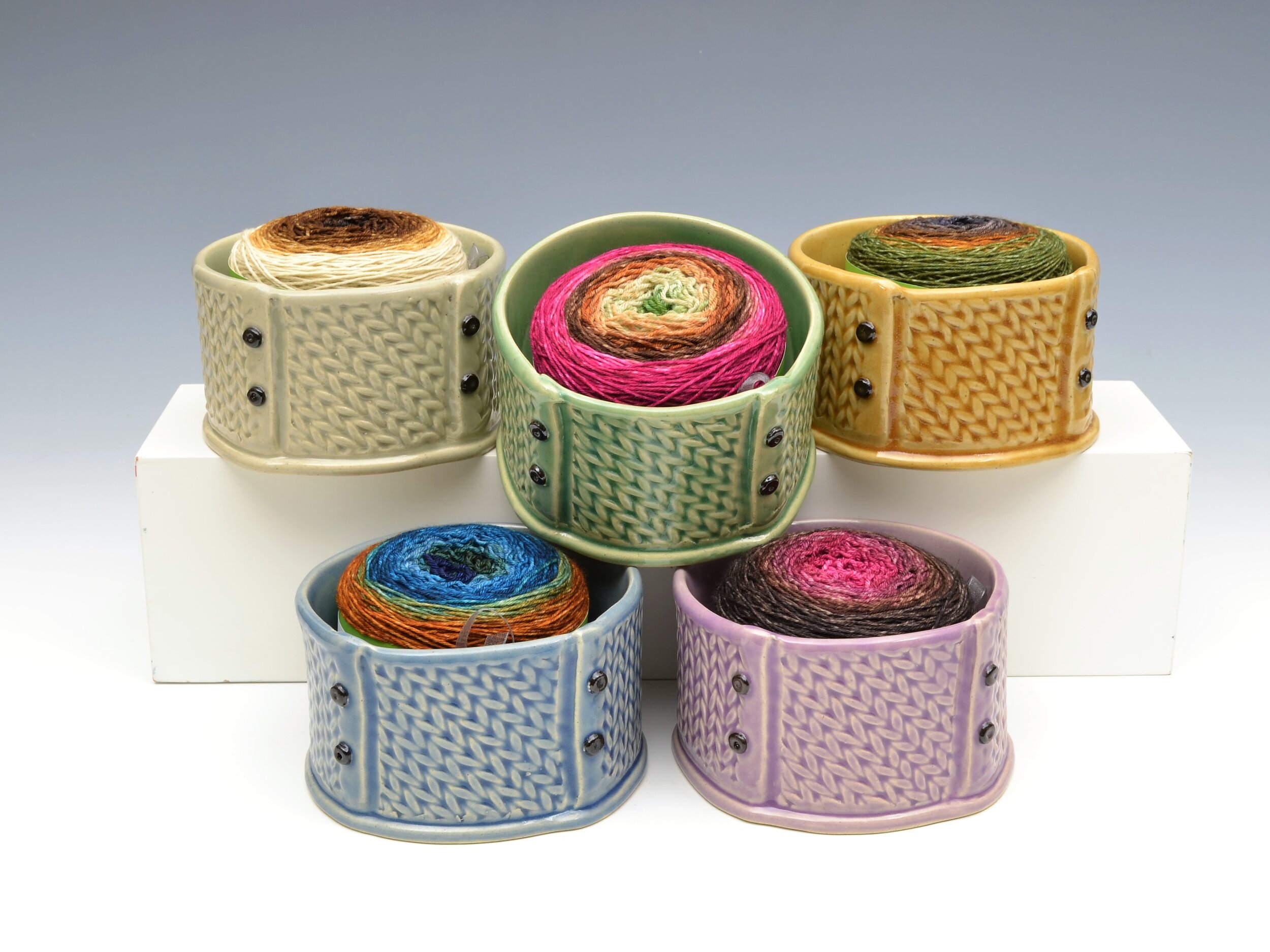Round Crochet Bowl, Yarn Bowl, For Crocheting For DIY Knitting 