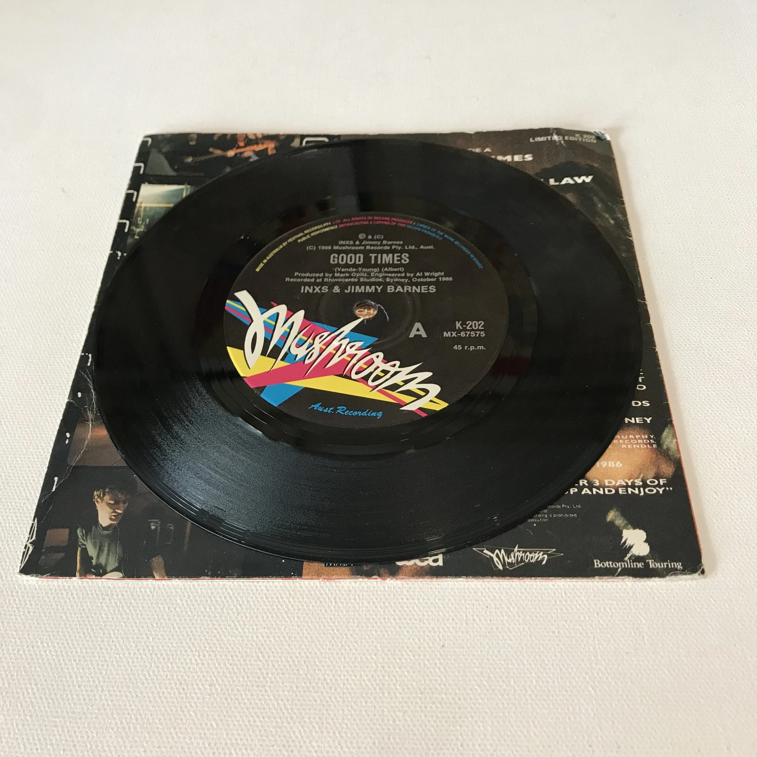 Inxs Jimmy Barnes Good Times Australian Nz Pressing Taste