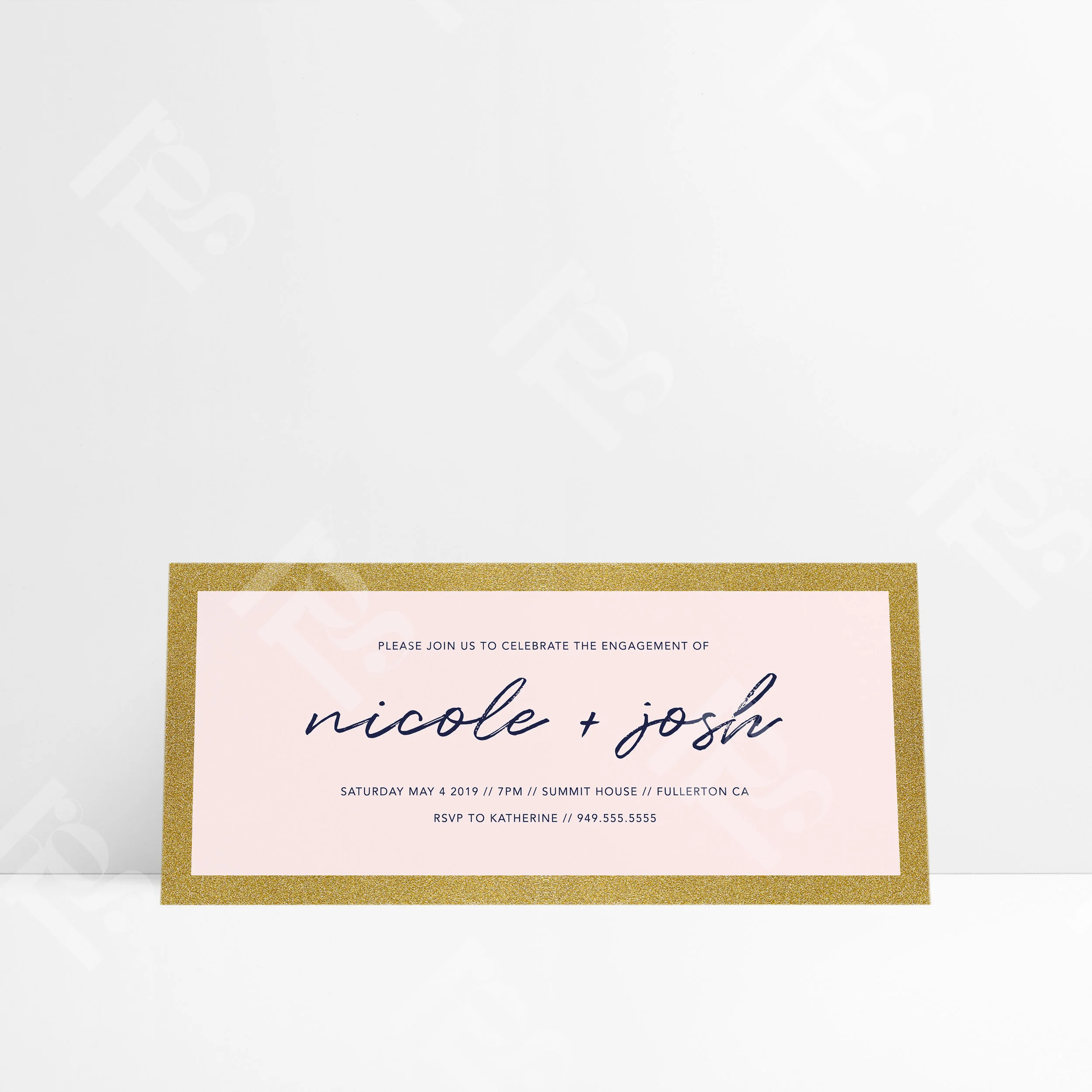 Love Letters Engagement Invitation Hello Good Times Love Letters Engagement Invitation Hello Good Times