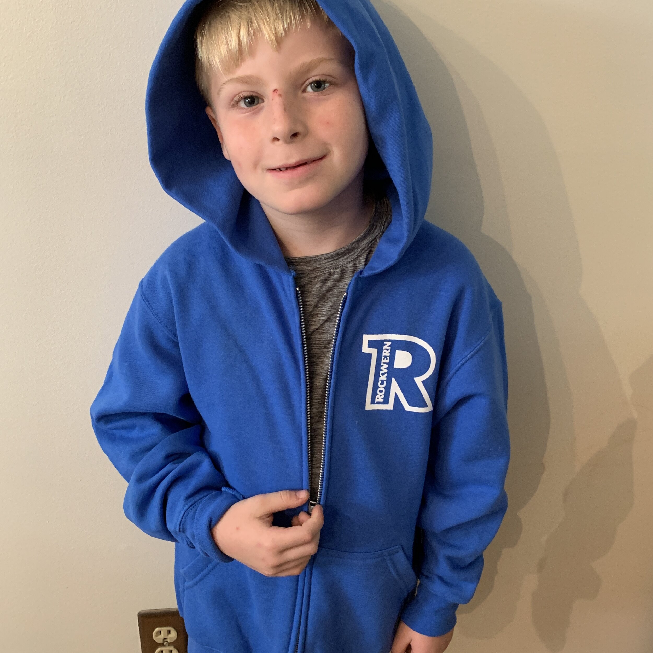 Royal Blue Full Zip Hoodie (Youth + Adult) — Rockwern Academy Royal Blue Full Zip Hoodie (Youth + Adult) — Rockwern Academy