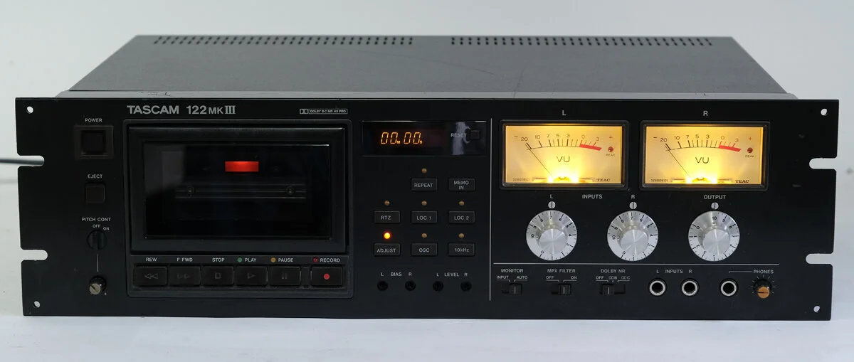 Tascam 122MKIII rack mount professional cassette recorder