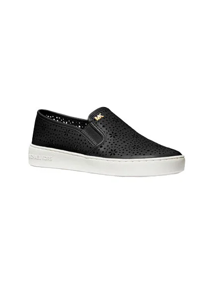 michael kors white leather slip on sneakers