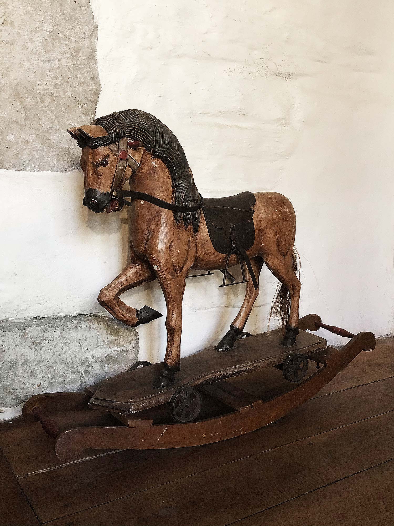 carved rocking horse