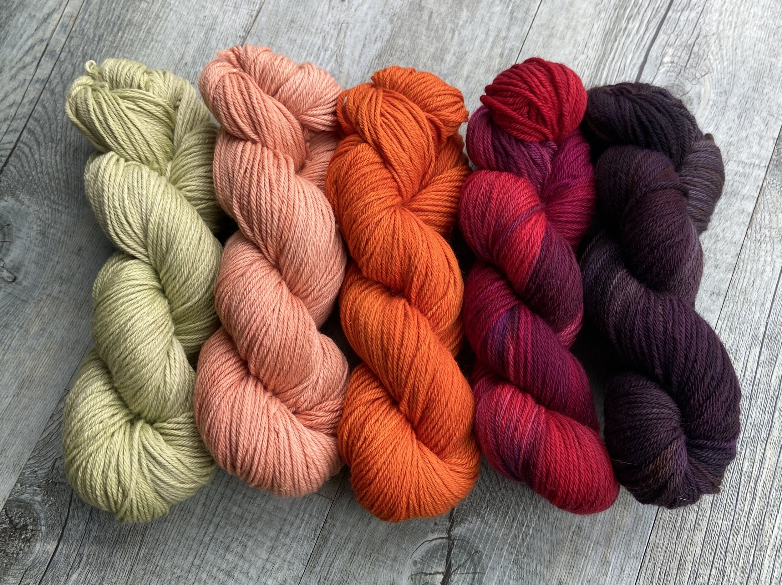 Yarn kit fingering shawl luxury hand dyed colour way Vanity Fair — Madrigal  Yarns