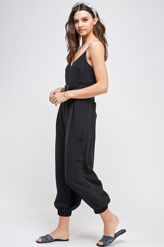 belted jumpsuit