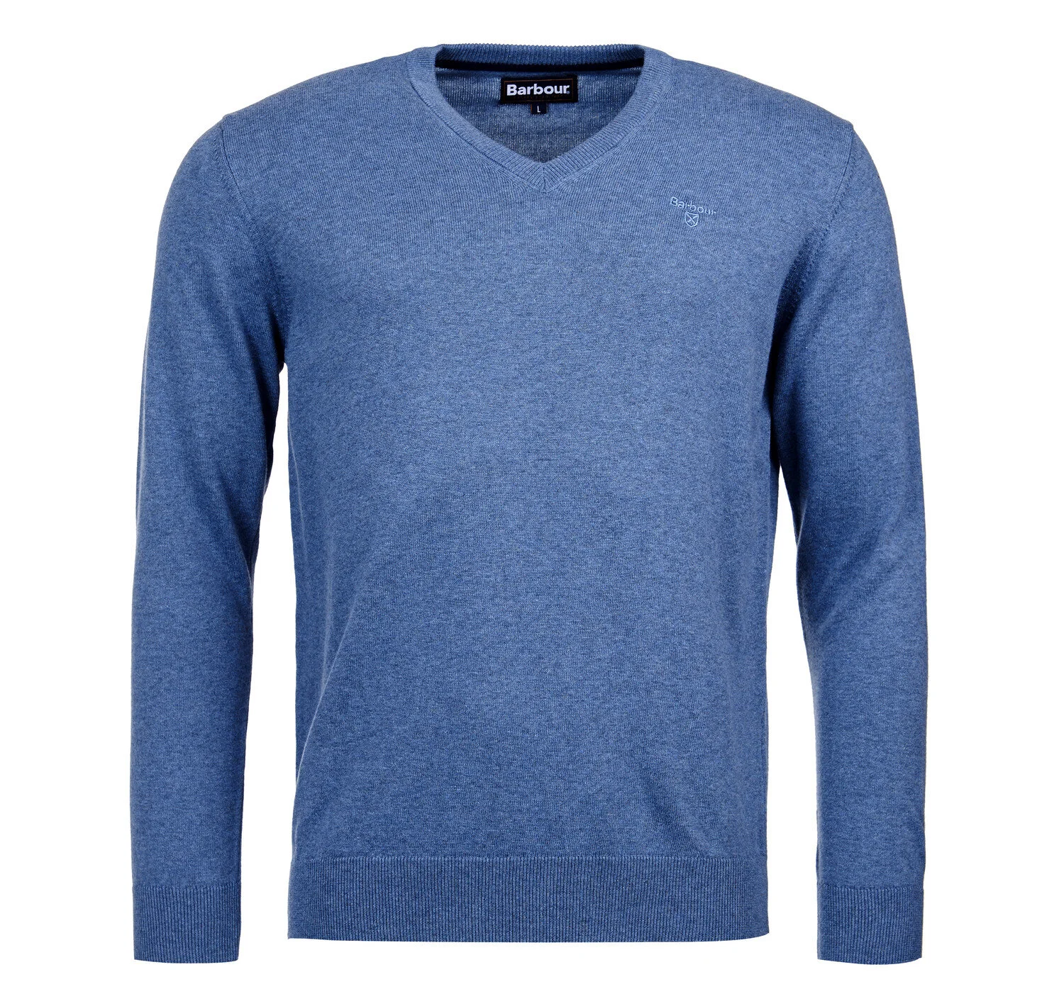 Barbour Mens Pima Cotton V-Neck Sweater 