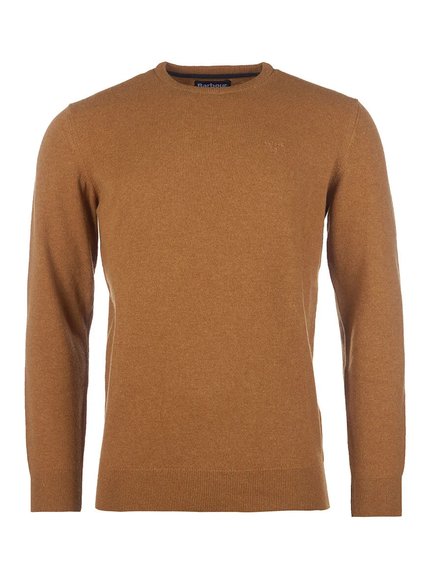 barbour essential lambswool crew neck jumper