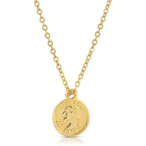 CHARIS GOLD COIN NECKLACE - Lauren 