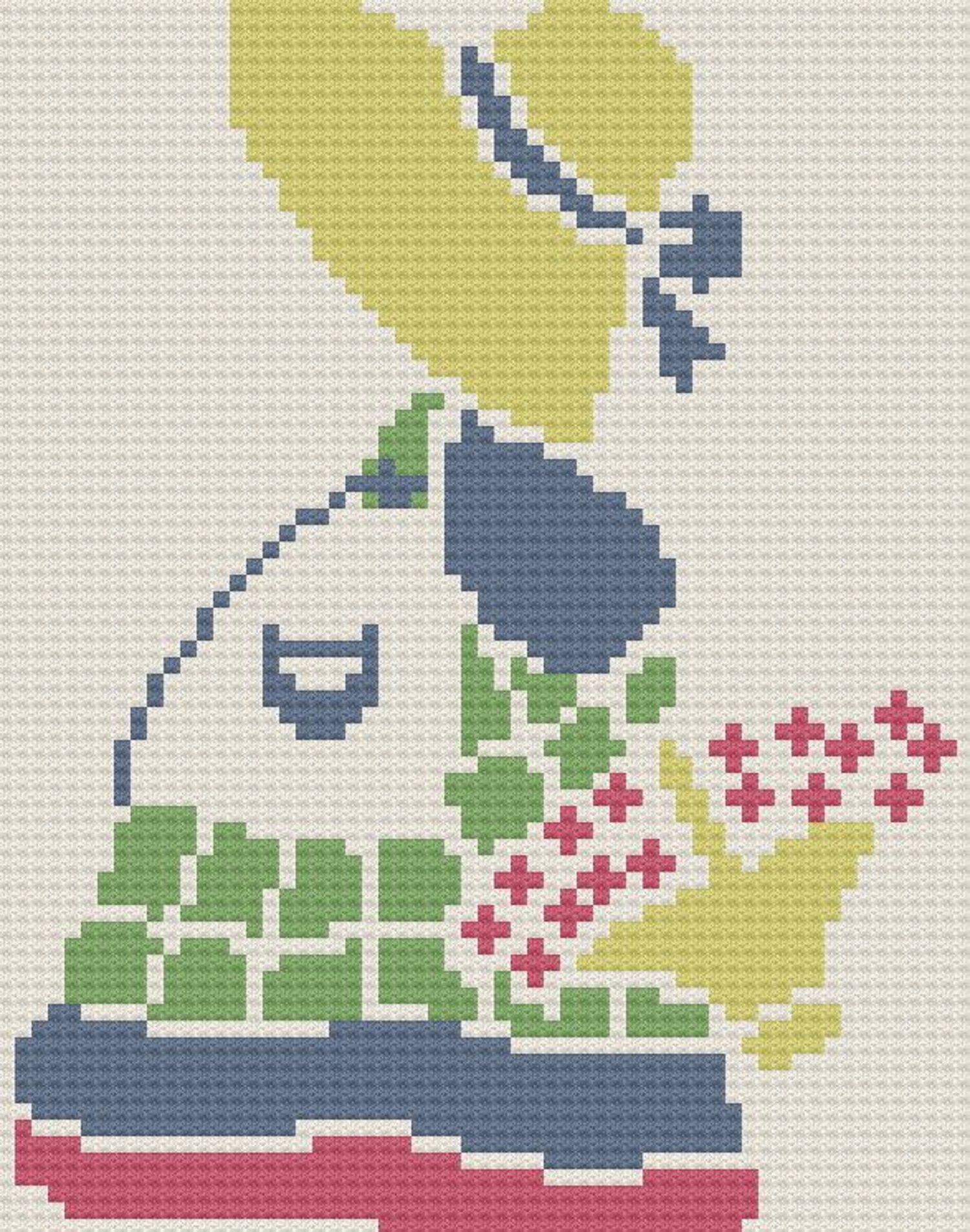 Sunbonnet Sue Afghan C2c Crochet Pattern
