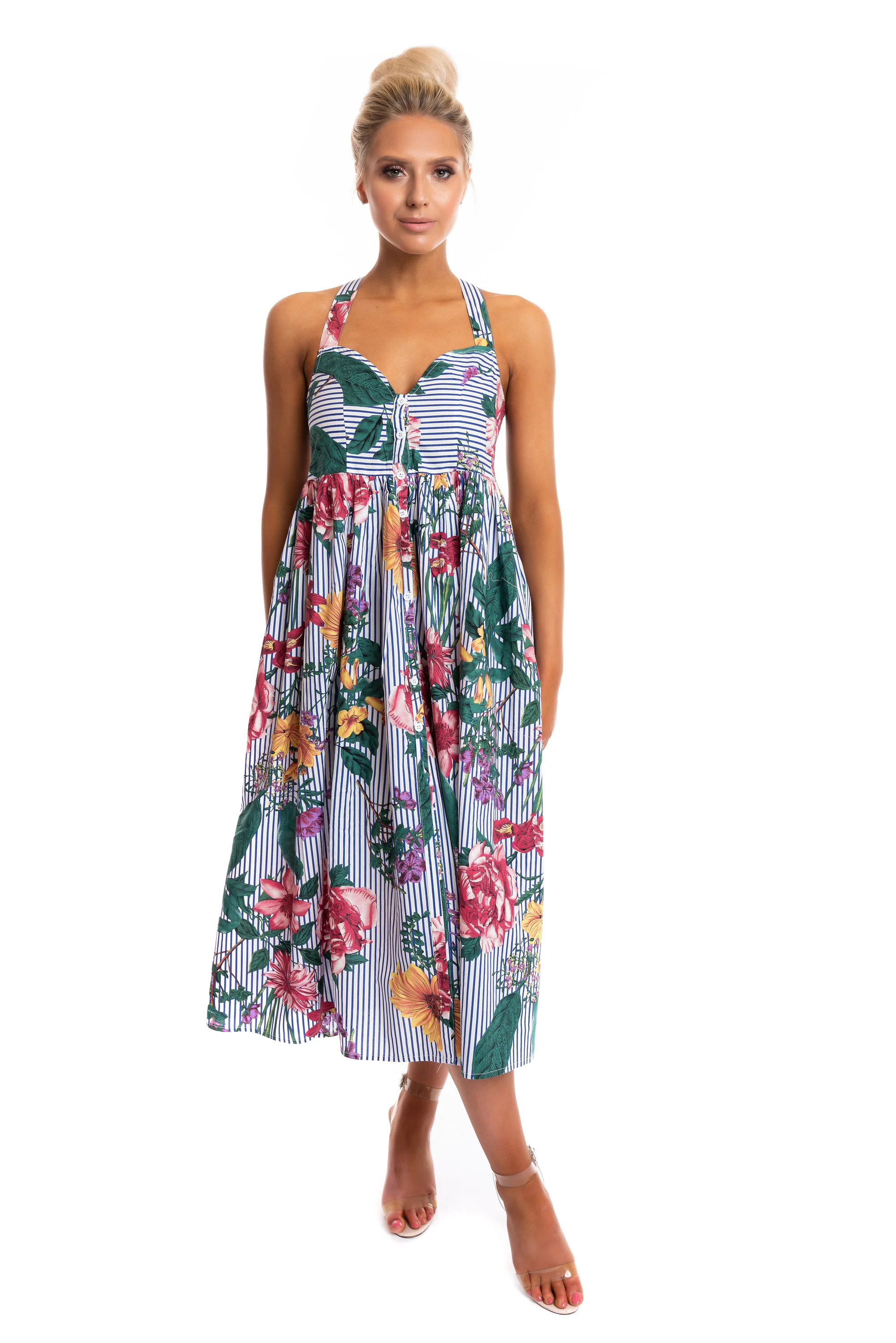 tropicana midi dress