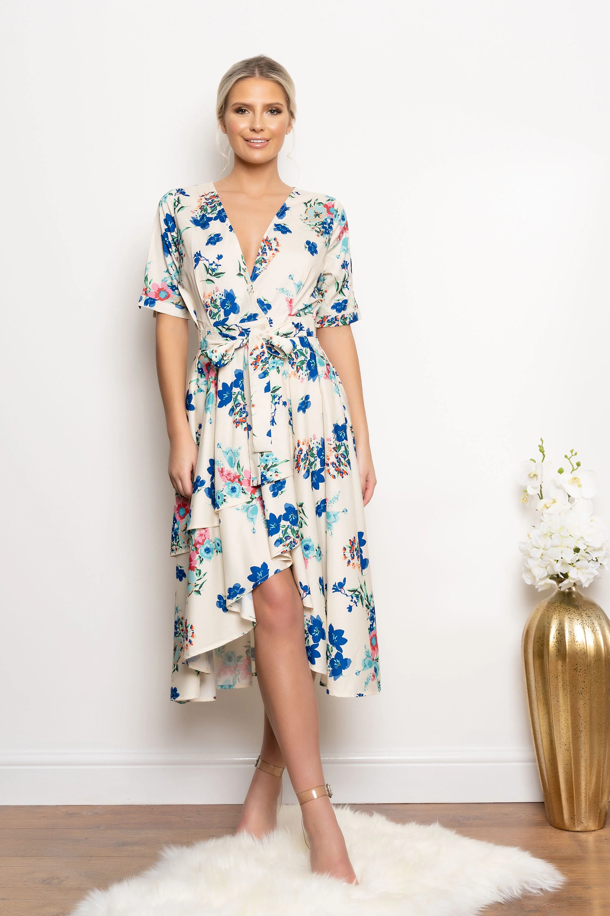 flora wrap dress