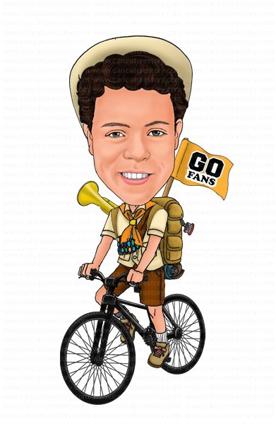 Bicycle cartoon drawing gifts, sports caricature gift — Caricature Story -  Personalized custom digital cartoon caricature art and special gift for  every special occasion