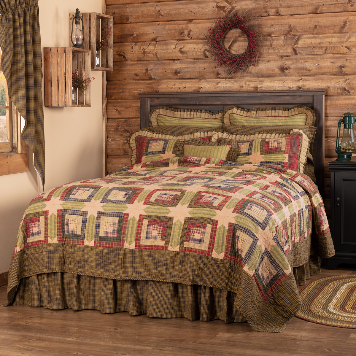 Tea Cabin Quilt Wooden Treasures