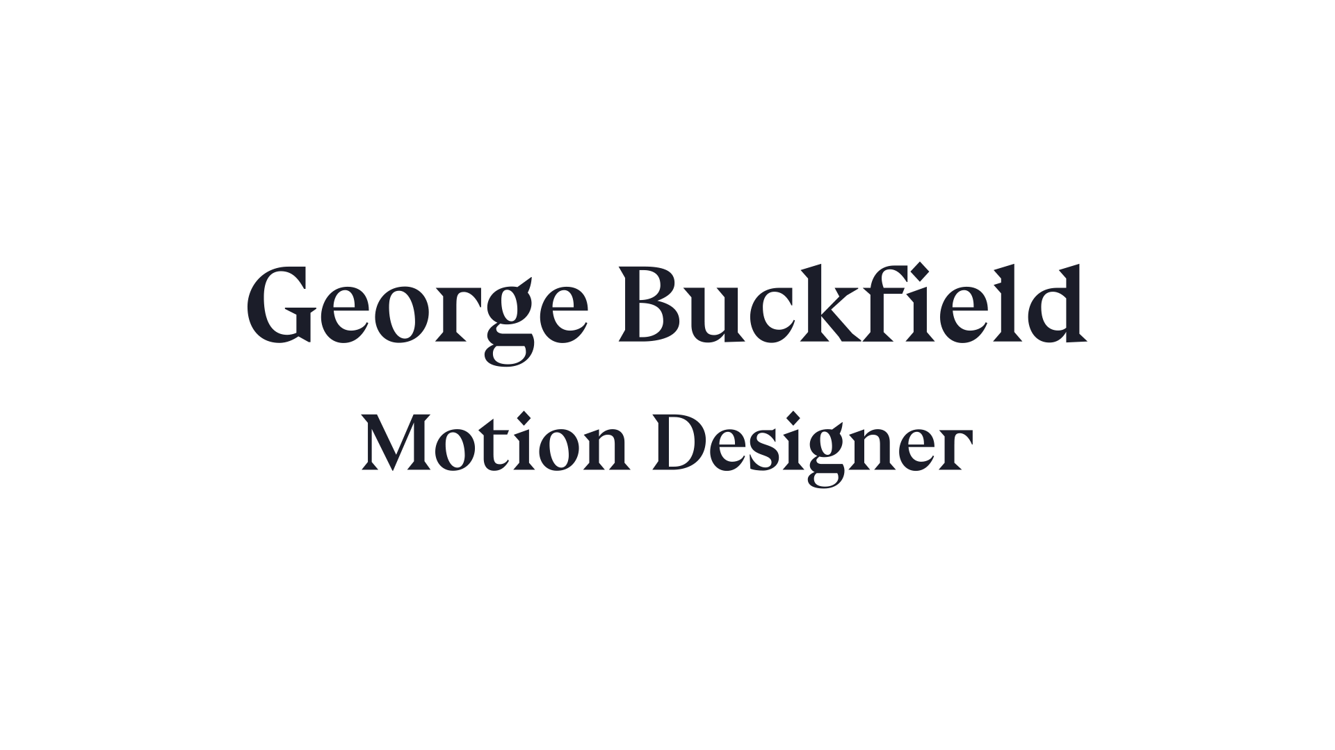 George Buckfield