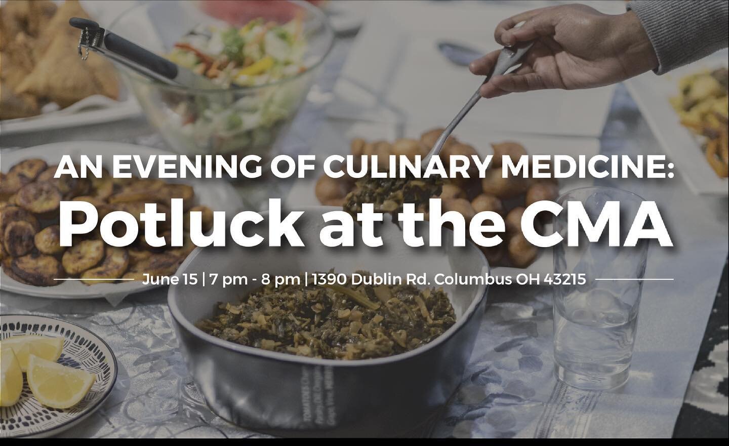 今天报名参加CMA的首次现场活动&lsquo;s烹饪医学社区! 

#聚餐#俄亥俄#烹饪医学