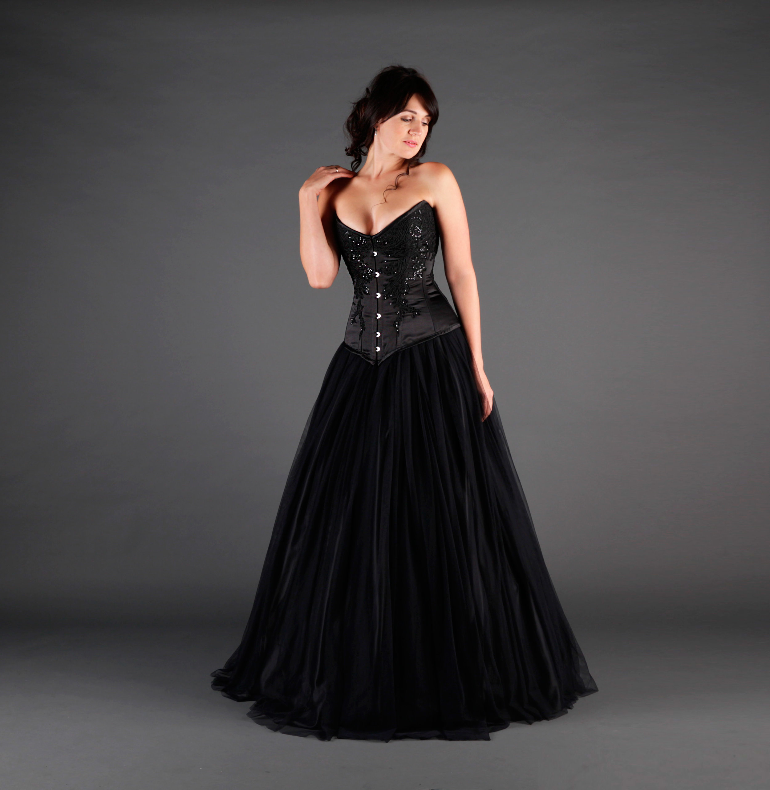 black wedding dresses