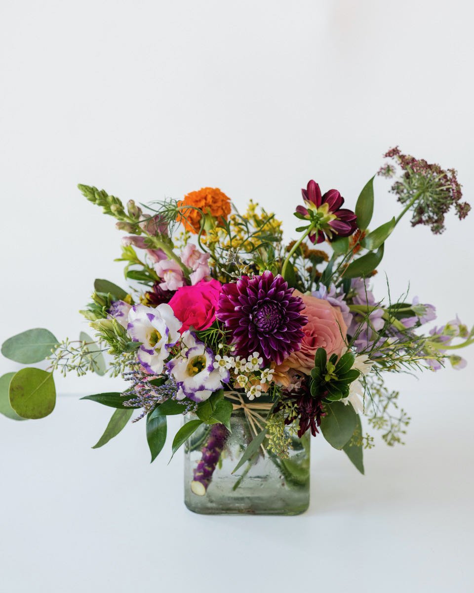 The Croton Tote Bag Bouquet — Upper Village Blooms