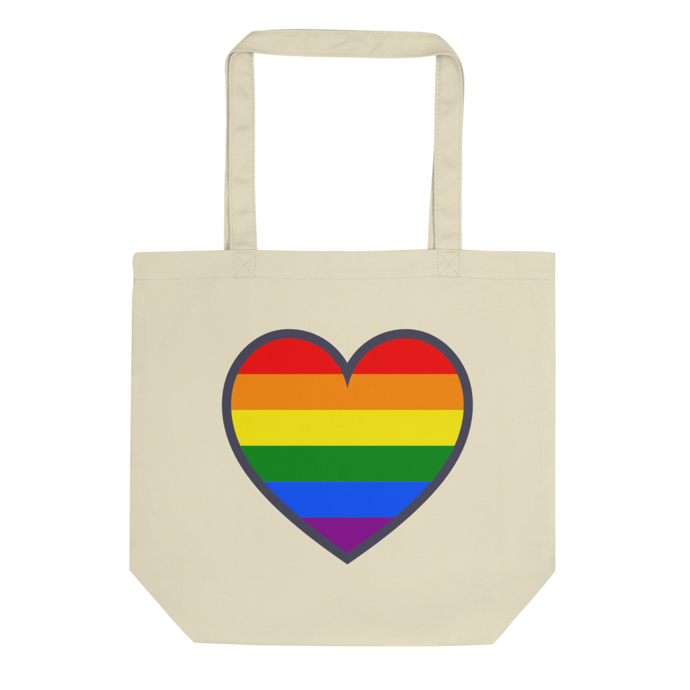 LLG Motto: PRIDE HEART. Small Eco Tote Bag. Black or Oyster White