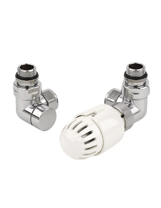 Dual Fuel Corner Towel Radiator Valve