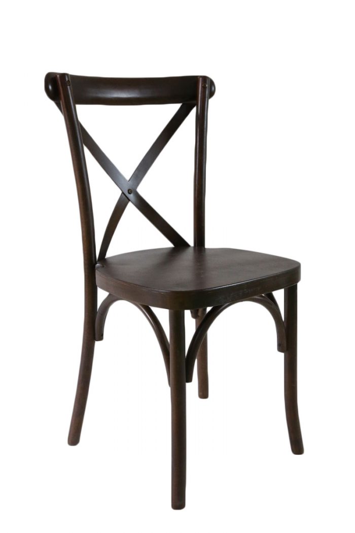 Cross Back Chair Espresso Party Rentals Miami Event Rentals Ft Lauderdale Miami Beach Jubilee Event Rental