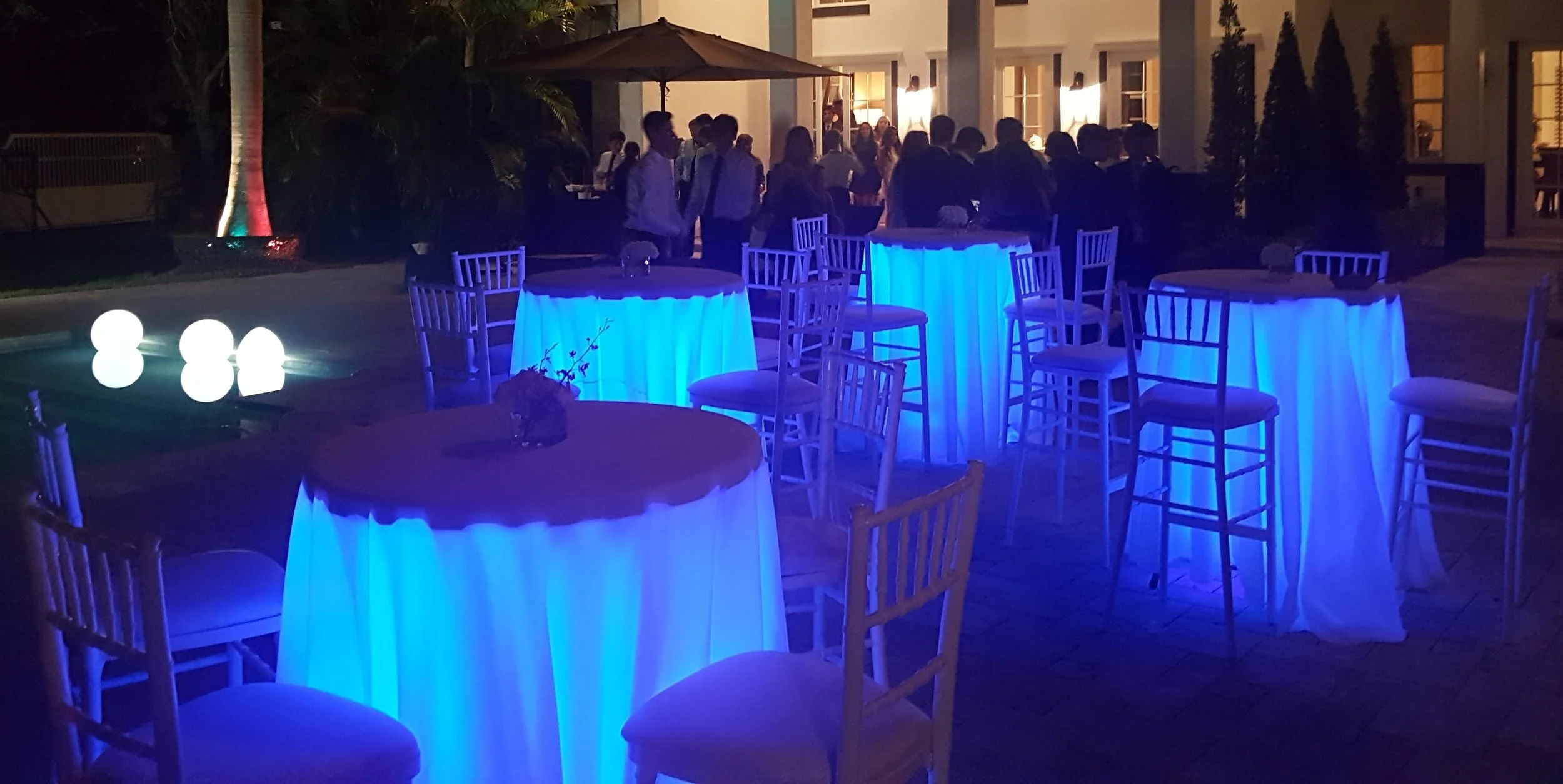 Led Under Cocktail Table Light Party Rentals Miami Event Rentals Ft Lauderdale Miami Beach Jubilee Event Rental