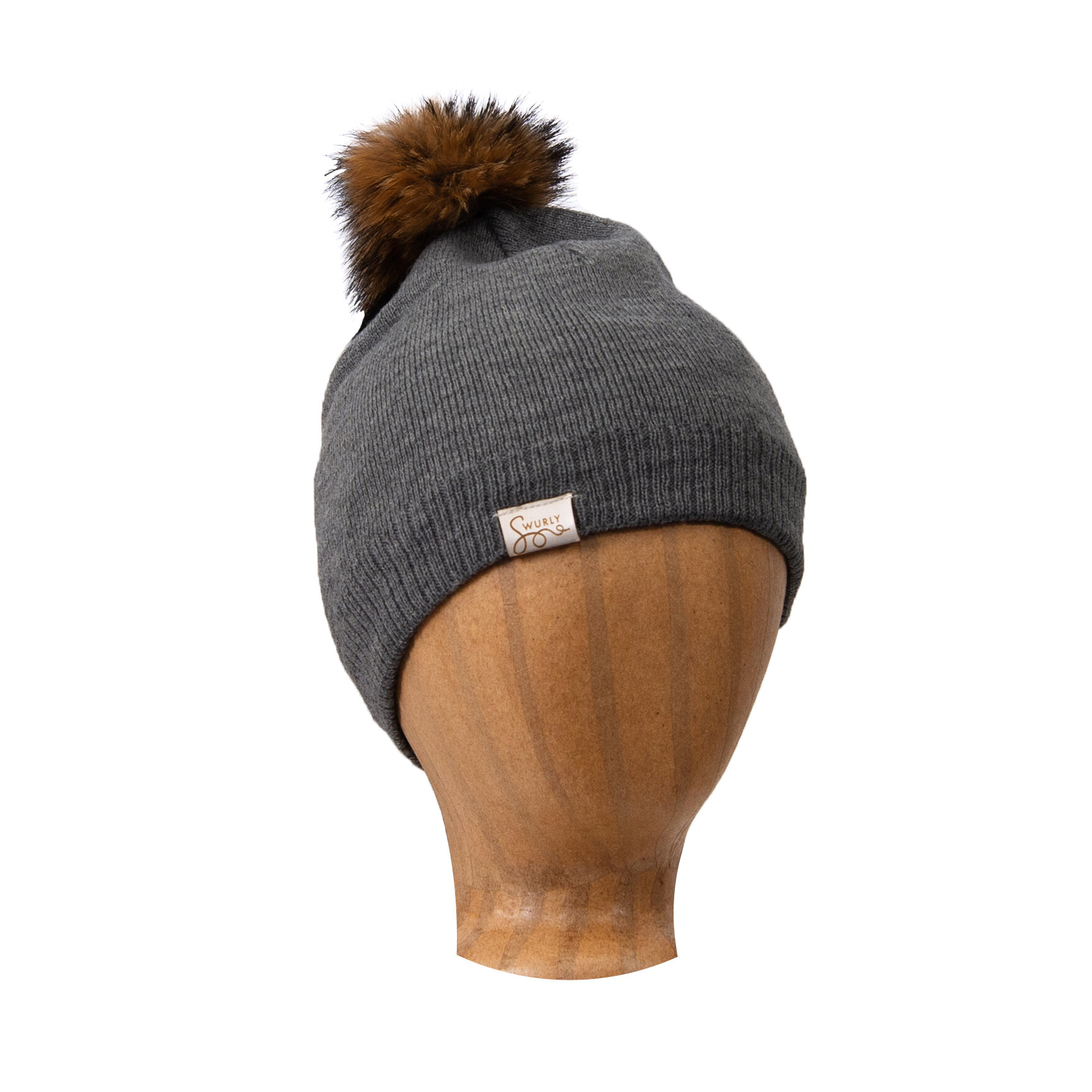 100% Real Knitted Mink Fur Pom Pom Hats headdress warm Headgear cap beanie 18