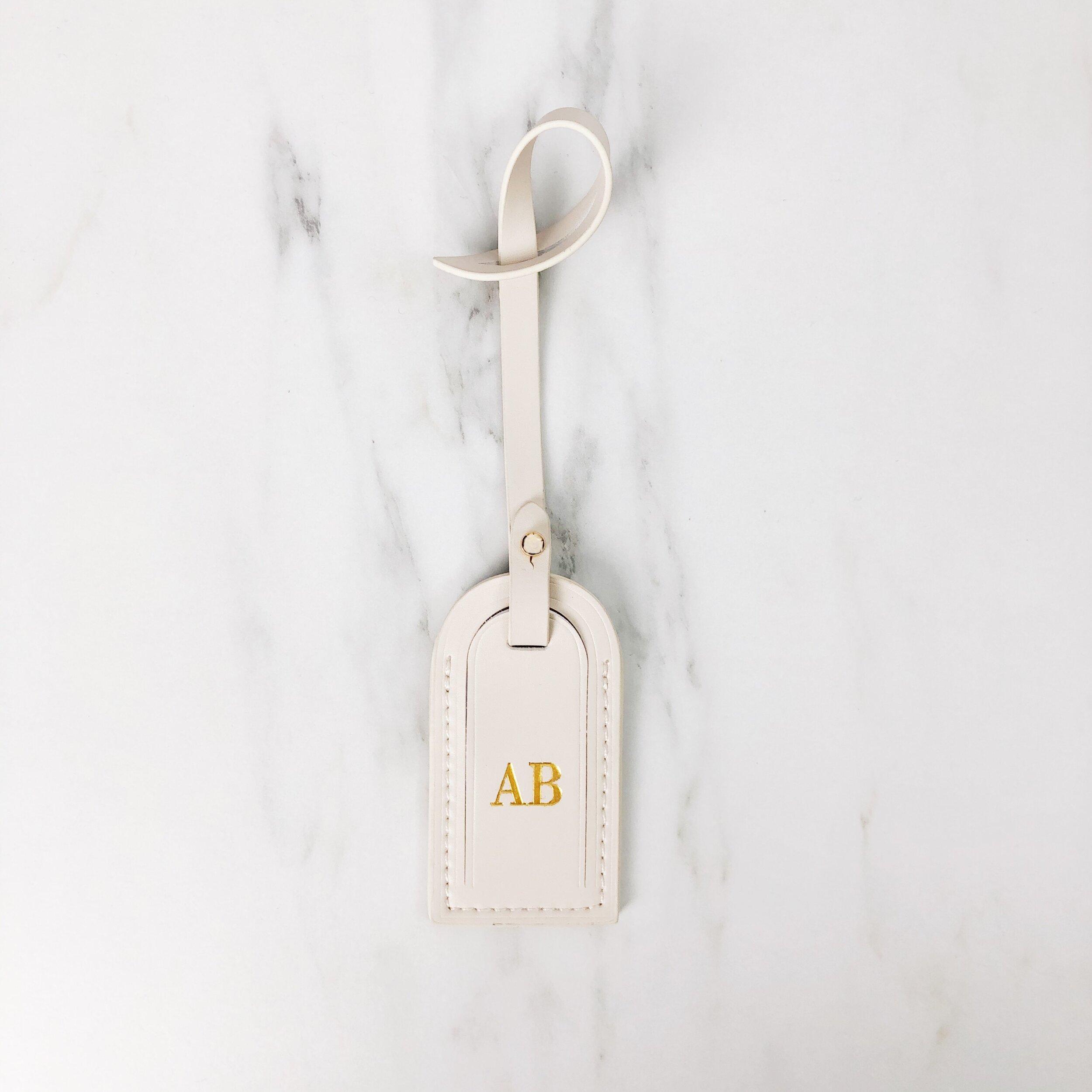 luxury metal luggage tags