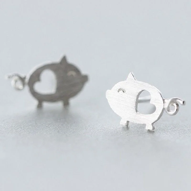 pig earrings